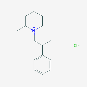 molecular formula C15H22ClN B14483812 (1Z)-2-Methyl-1-(2-phenylpropylidene)piperidin-1-ium chloride CAS No. 63776-15-8