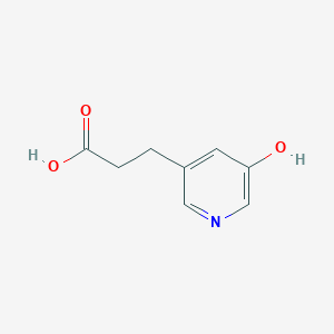 molecular formula C8H9NO3 B1448386 3-(5-羟基吡啶-3-基)丙酸 CAS No. 1461715-17-2