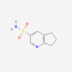 molecular formula C8H10N2O2S B1448390 5H,6H,7H-环戊[b]吡啶-3-磺酰胺 CAS No. 1461707-70-9