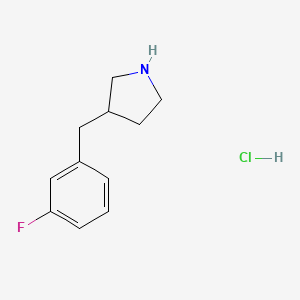 molecular formula C11H15ClFN B1448392 3-(3-氟苄基)吡咯烷盐酸盐 CAS No. 1203682-96-5