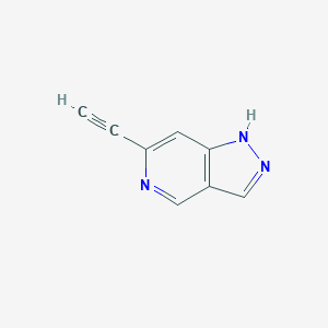 molecular formula C8H5N3 B1448393 6-乙炔基-1H-吡唑并[4,3-c]吡啶 CAS No. 1374652-76-2