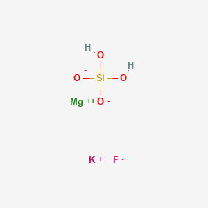 Magnesium potassium dihydrogen orthosilicate fluoride (1/1/1/1)