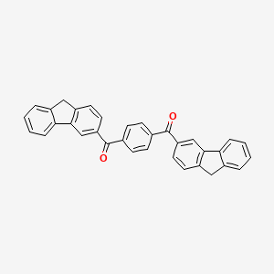 (1,4-Phenylene)bis[(9H-fluoren-3-yl)methanone]