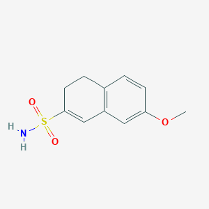molecular formula C11H13NO3S B1448400 7-甲氧基-3,4-二氢萘-2-磺酰胺 CAS No. 1461715-76-3