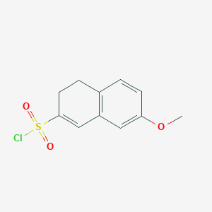 molecular formula C11H11ClO3S B1448401 7-甲氧基-3,4-二氢萘-2-磺酰氯 CAS No. 1461713-93-8