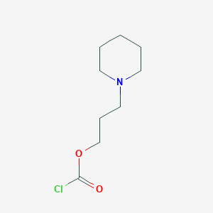 3-(Piperidin-1-yl)propyl carbonochloridate