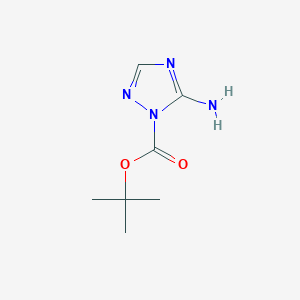 molecular formula C7H12N4O2 B1448413 叔丁基 5-氨基-1H-1,2,4-三唑-1-羧酸酯 CAS No. 1461714-96-4