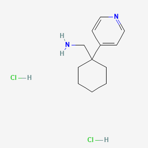 molecular formula C12H20Cl2N2 B1448414 [1-(Pyridin-4-yl)cyclohexyl]methanamine dihydrochloride CAS No. 1461708-02-0