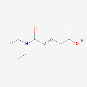 N,N-diethyl-5-hydroxyhex-2-enamide