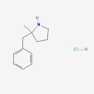 molecular formula C12H18ClN B1448415 2-Benzyl-2-methylpyrrolidine hydrochloride CAS No. 1803585-45-6