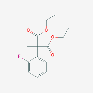 molecular formula C14H17FO4 B1448417 1,3-Diethyl 2-(2-fluorophenyl)-2-methylpropanedioate CAS No. 1461714-42-0