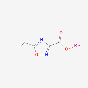 molecular formula C5H5KN2O3 B1448420 5-乙基-1,2,4-恶二唑-3-羧酸钾 CAS No. 1803591-86-7