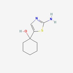 molecular formula C9H14N2OS B1448422 1-(2-Amino-1,3-thiazol-5-yl)cyclohexan-1-ol CAS No. 851233-56-2