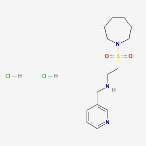 [2-(Azepan-1-ylsulfonyl)ethyl](pyridin-3-ylmethyl)amine dihydrochloride