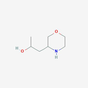 molecular formula C7H15NO2 B1448429 1-(Morpholin-3-yl)propan-2-ol CAS No. 1564490-34-1