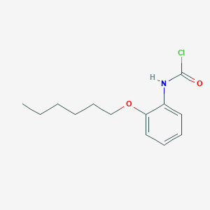 [2-(Hexyloxy)phenyl]carbamyl chloride