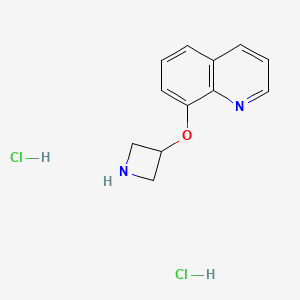 molecular formula C12H14Cl2N2O B1448433 8-(氮杂环丁-3-氧基)喹啉二盐酸盐 CAS No. 1449117-70-7