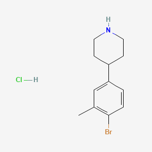 4-(4-Bromo-3-methylphenyl)piperidine hydrochloride