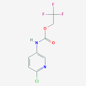 2,2,2-trifluoroethyl N-(6-chloropyridin-3-yl)carbamate