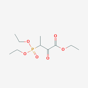 molecular formula C10H19O6P B14484383 Ethyl 3-(diethoxyphosphoryl)-2-oxobutanoate CAS No. 66187-86-8