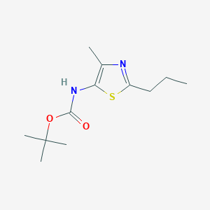 tert-butyl N-(4-methyl-2-propyl-1,3-thiazol-5-yl)carbamate