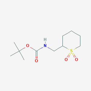 tert-butyl N-[(1,1-dioxo-1lambda6-thian-2-yl)methyl]carbamate