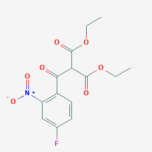 Diethyl 2-(4-fluoro-2-nitrobenzoyl)propanedioate