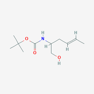 tert-butyl N-(1-hydroxyhex-4-en-2-yl)carbamate