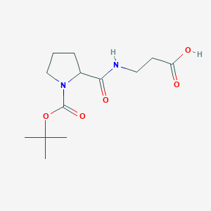 3-({1-[(Tert-butoxy)carbonyl]pyrrolidin-2-yl}formamido)propanoic acid