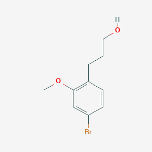 molecular formula C10H13BrO2 B1448450 3-(4-Bromo-2-methoxyphenyl)propan-1-ol CAS No. 1461715-36-5