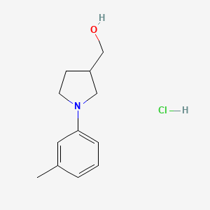 [1-(3-Methylphenyl)pyrrolidin-3-yl]methanol hydrochloride