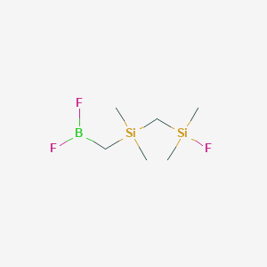 [(Difluoroboranyl)methyl]{[fluoro(dimethyl)silyl]methyl}dimethylsilane