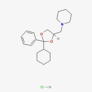 1-(2-Cyclohexyl-2-phenyl-1,3-dioxolan-4-ylmethyl)piperidine hydrochloride