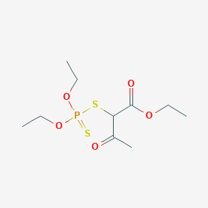 Butanoic acid, 2-[(diethoxyphosphinothioyl)thio]-3-oxo-, ethyl ester