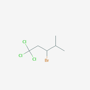 molecular formula C6H10BrCl3 B14484636 3-Bromo-1,1,1-trichloro-4-methylpentane CAS No. 66033-08-7