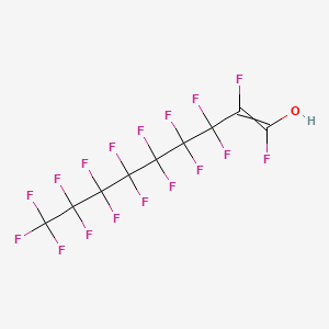 molecular formula C9HF17O B14484666 1,2,3,3,4,4,5,5,6,6,7,7,8,8,9,9,9-Heptadecafluoronon-1-en-1-ol CAS No. 64614-34-2