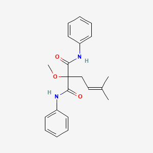 2-Methoxy-2-(3-methylbut-2-en-1-yl)-N~1~,N~3~-diphenylpropanediamide