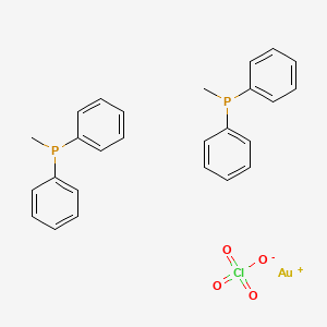 Gold(1+);methyl(diphenyl)phosphane;perchlorate