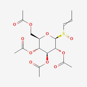 [(2R,3R,4S,5R,6S)-3,4,5-triacetyloxy-6-prop-1-enylsulfinyloxan-2-yl]methyl acetate