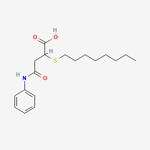 4-Anilino-2-(octylsulfanyl)-4-oxobutanoic acid