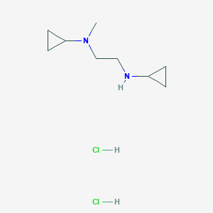 molecular formula C9H20Cl2N2 B1448471 N-[2-(cyclopropylamino)ethyl]-N-methylcyclopropanamine dihydrochloride CAS No. 1803562-59-5