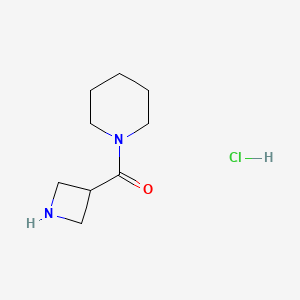 molecular formula C9H17ClN2O B1448472 1-(Azetidin-3-ylcarbonyl)piperidine hydrochloride CAS No. 1993054-90-2