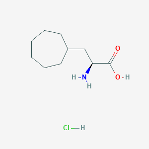B1448474 (2S)-2-amino-3-cycloheptylpropanoic acid hydrochloride CAS No. 1461689-20-2