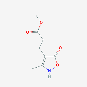 molecular formula C8H11NO4 B1448478 3-(5-羟基-3-甲基-1,2-恶唑-4-基)丙酸甲酯 CAS No. 1797797-59-1