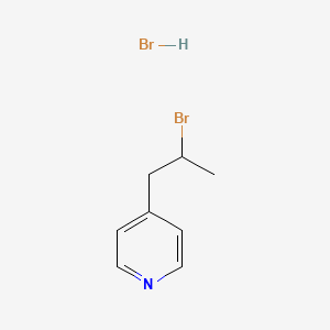 molecular formula C8H11Br2N B1448479 4-(2-溴丙基)吡啶氢溴酸盐 CAS No. 856590-38-0