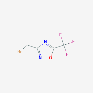 B1448480 3-(Bromomethyl)-5-(trifluoromethyl)-1,2,4-oxadiazole CAS No. 1609396-23-7