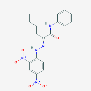 2-[2-(2,4-Dinitrophenyl)hydrazinylidene]-N-phenylhexanamide