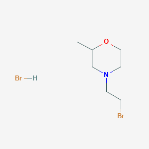 molecular formula C7H15Br2NO B1448488 4-(2-Bromoethyl)-2-methylmorpholine hydrobromide CAS No. 1803599-55-4