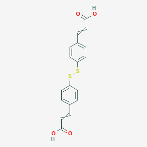 molecular formula C18H14O4S2 B014485 4,4'-二硫代双肉桂酸 CAS No. 38650-27-0
