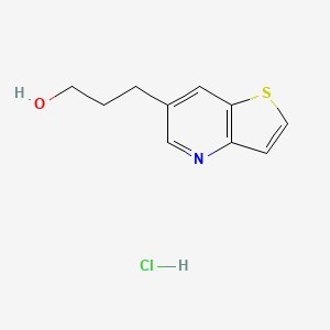 molecular formula C10H12ClNOS B1448504 3-{Thieno[3,2-b]pyridin-6-yl}propan-1-ol hydrochloride CAS No. 1803592-39-3